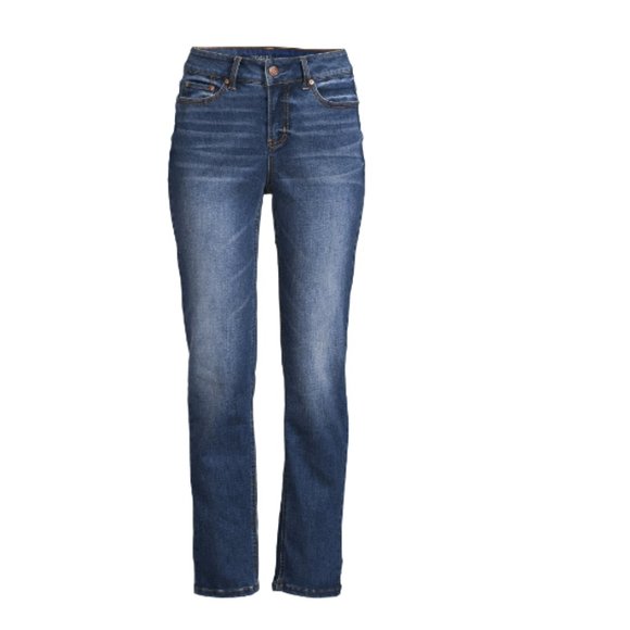 Time and Tru Mid Rise Straight Jeans Medium Wash Size 10 New - Picture 6 of 8